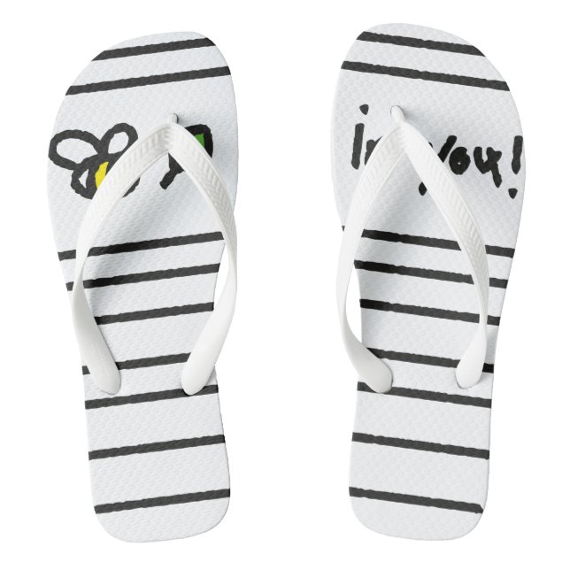 Glaube an dich! flip flops (Fußbett)