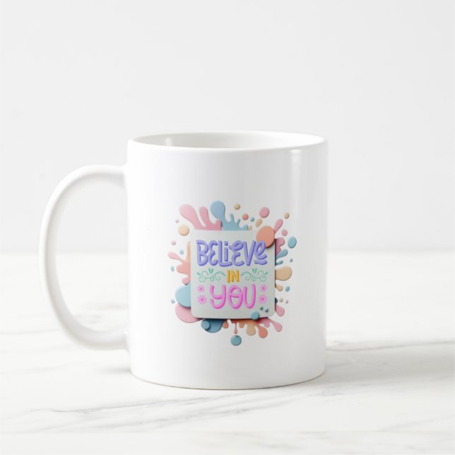 Glaube an dich kaffeetasse (Links)