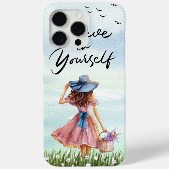 Glaube an dich selbst Apple iPhone 15 Pro Max Hüll Case-Mate iPhone Hülle (Rückseite)