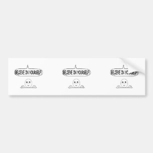 Glaube an dich selbst autoaufkleber