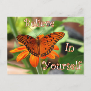 Glaube an dich selbst (Dryas Julia Butterfly 9107) Postkarte