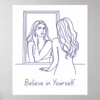 Glaube an dich selbst - Empowerment Poster