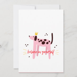 Glaube an dich selbst feiertagskarte