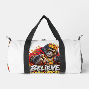 Glaube An Dich Selbst Gorilla-Krone Motivations-Ta Duffle Bag