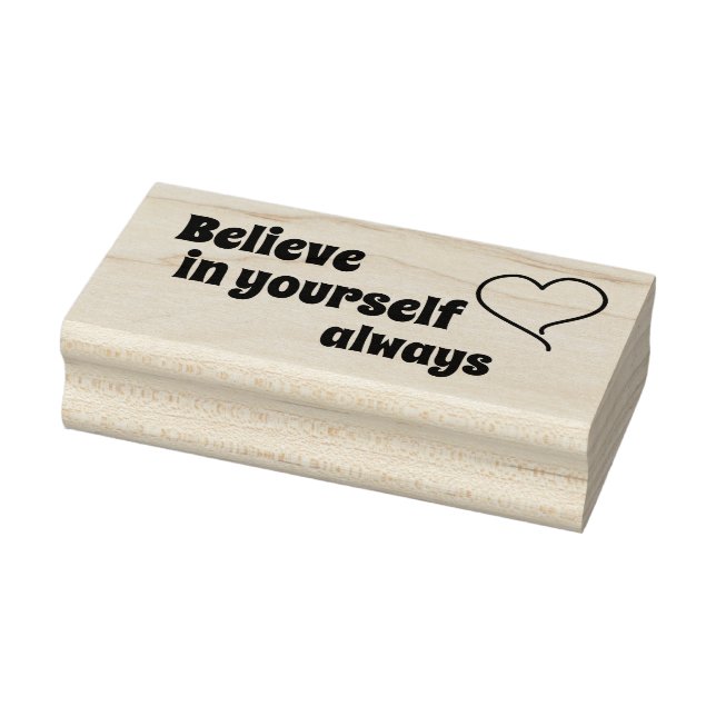 glaube an dich selbst gummistempel (Stempel)