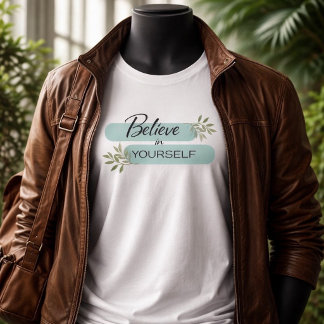 Glaube an dich selbst Inspirations-T-Shirt Tri-Blend Shirt