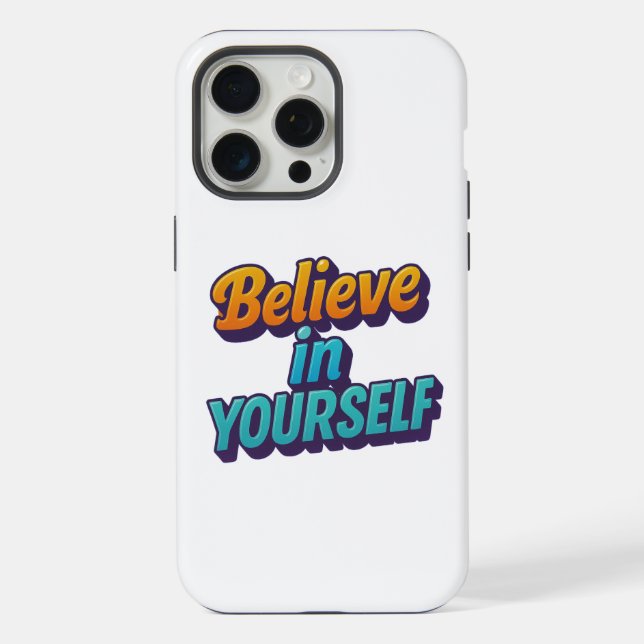 Glaube an dich selbst iPhone hülle (Rückseite)