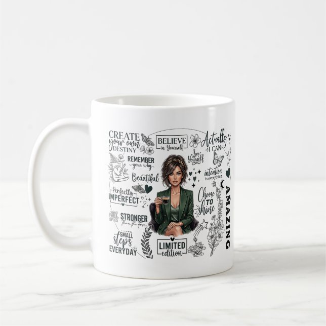 Glaube an dich selbst kaffeetasse (Links)