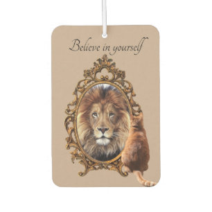 Glaube an dich selbst   Lion Vintag Inspiration Autolufterfrischer