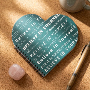 Glaube an dich selbst, mentale Gesundheitsmotivati Notizbuch