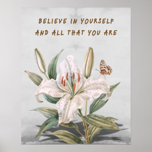 Glaube an dich selbst poster (Vorne)