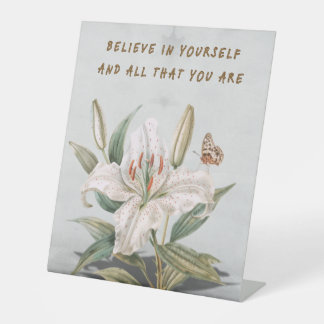 Glaube an dich selbst sockelschild