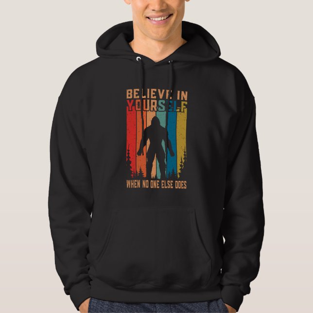 Glaube an dich selbst, wenn sonst niemand einen Bi Hoodie (Vorderseite)