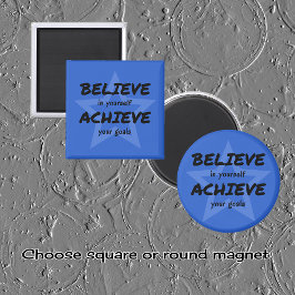 Glaube an die Ermutigung des blauen Sterns Magnet