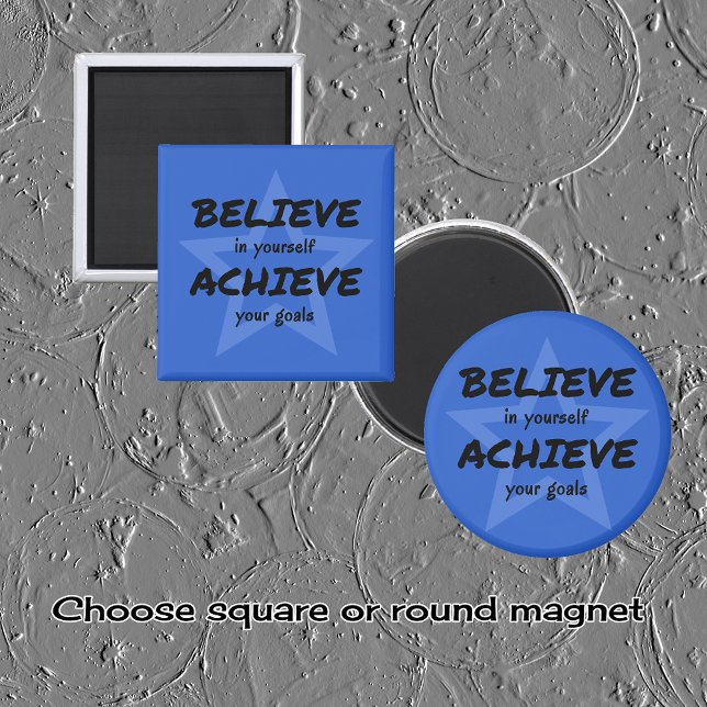 Glaube an die Ermutigung des blauen Sterns Magnet (Von Creator hochgeladen)