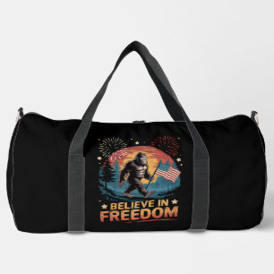 Glaube an die Freiheit Bigfoot-Flagge Duffle Bag