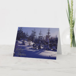 Glaube an die Magie der Weihnachtszeit Feiertagskarte