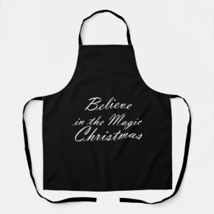 Glaube an die Magie der Weihnachtszeit Schürze
