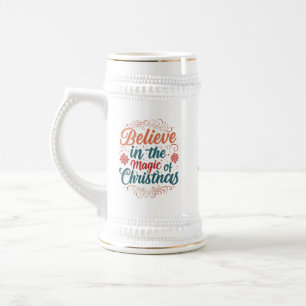 Glaube an die Magie der Weihnachtszeit - Stein 22 Bierglas