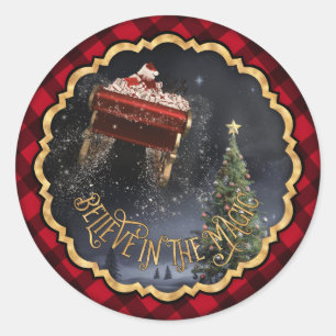 Glaube an die Magie Runder Aufkleber