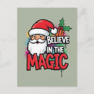 Glaube an die magische Weihnacht Postkarte