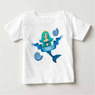 Glaube an die Meerjungfrau Baby T-shirt