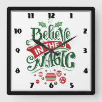 Glaube an die Weihnachtstypografie der Magie