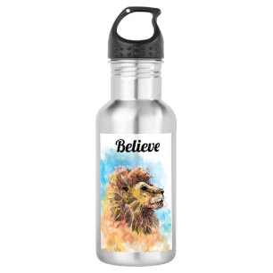 Glaube an eine Edelstahlflasche