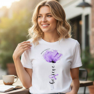 Glaube an Epilepsie-Bewusstseins-Blumengeschenk Tri-Blend Shirt