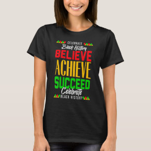 Glaube an Erfolg in der afrikanischen schwarzen Ge T-Shirt