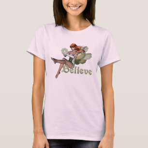 Glaube an Fairies - Roter Kopf T-Shirt