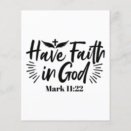 Glaube an Gott Mark 11:22 Inspiration Zitat