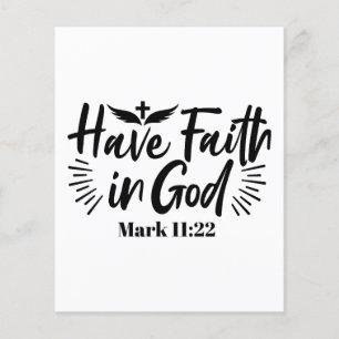 Glaube an Gott Mark 11:22 Inspiration Zitat