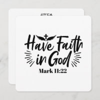 Glaube an Gott Mark 11:22 Inspiration Zitat