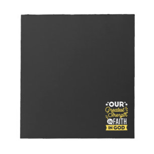 Glaube an Gott – Unsere größte Stärke Notizblock