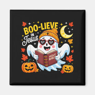Glaube an Jesus Geistiger Christlicher Halloween-S Magnet