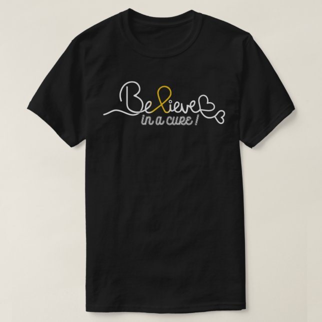 Glaube an Krebs im Kindesalter T-Shirt (Design vorne)