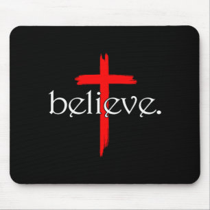 Glaube an Kreuz Christen Jesus Christus Glaube Mousepad