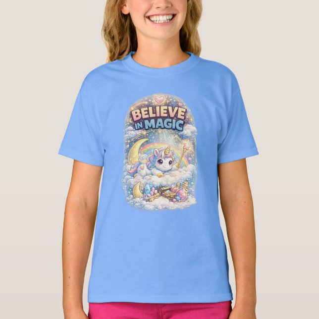 Glaube an Magie T-Shirt (Vorderseite)