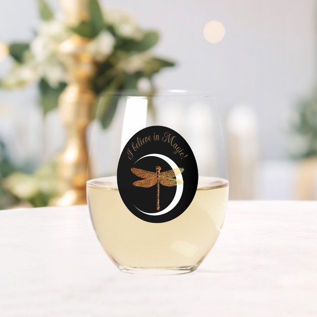 Glaube an Magie! Weinglas Ohne Stiel (Insitu (Hochzeit))