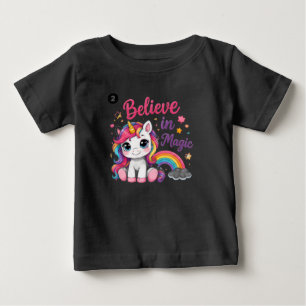 Glaube an Magisches Einhorn Kinder T-Shirt
