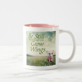 Glaube an Schweine Zweifarbige Tasse