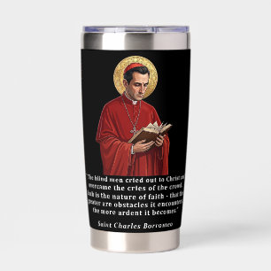 Glaube an St. Charles Borromeo katholischer Bischo Thermobecher