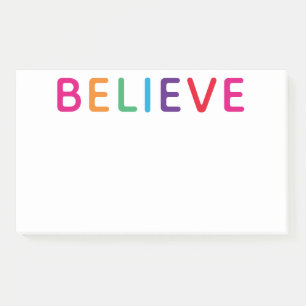 Glaube an strahlende Vielfalt Post-it Klebezettel