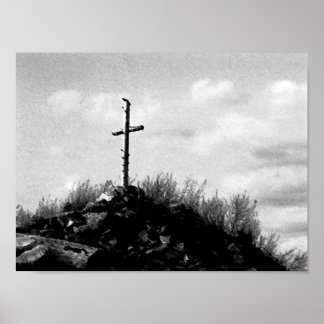 Glaube an unwahrscheinliche Orte Poster