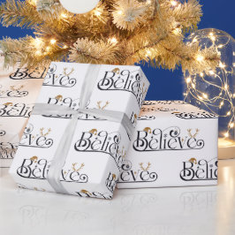 Glaube an Weihnachten Geschenkpapier