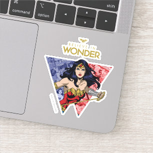 "Glaube an Wonder" Wonder Woman Lasso Comic Logo Aufkleber