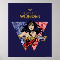 "Glaube an Wonder" Wonder Woman Lasso Comic Logo