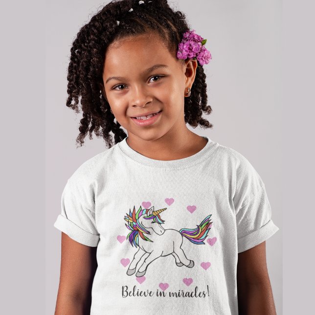 Glaube an Wunder! Unicorn T - Shirt - Anpassen (Von Creator hochgeladen)