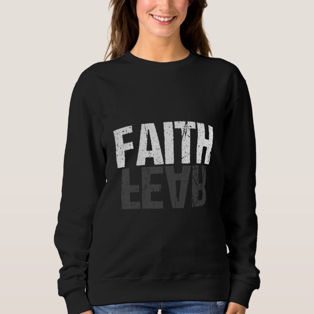 Glaube Angst religiöse Christliche Kirche 1 Sweatshirt (Vorderseite)
